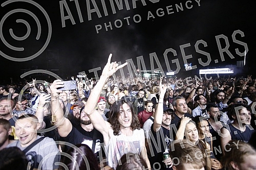 Performance of the Brazilian heavy metal band Sepultura on the Main Stage of the Exit festival.Nastup brazilskog hevi metal bend Sepultura na Glavnoj bini Exit festivala.