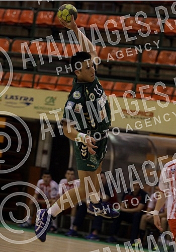 Utakmica 6-og kola plejauta rukometne Super Lige Srbije izmedju RK Kolubara Lazarevac i RK Crvena Zvezda Beograd odigrana u `SRC Kolubara`. 