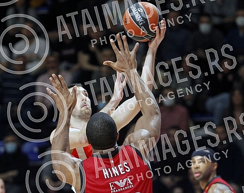 The match of the 24th round of the Turkish Airlines Euroleague between KK Crvena zvezda mts and KK AX Armani Exchange Milan was played in the Aleksandar Nikolic Hall.Utakmica 24. kola Turkish Airlines Evrolige izmedju KK Crvena zvezda mts i KK Arma