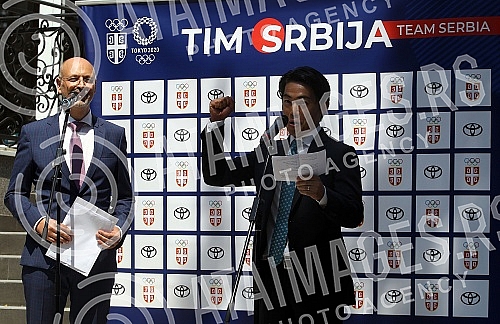 The Olympic Committee of Serbia and Toyota Serbia organized a press conference on the occasion of the presentation of the Letter of Welcome to Japan to the Olympic Team of Serbia by the President of Toyota Adria,  Kensuke Tsuchiya.Olimpijski komite