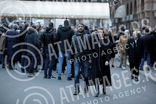 Burial - the cremation of the Serbian actress Neda Arneric held at the New Cemetery.Sahrana - kremacija srpske glumice Nede Arneric odrzana na Novom groblju.