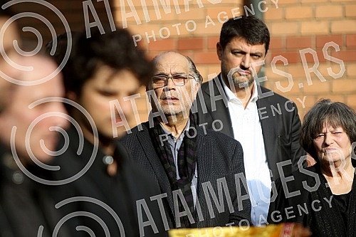 Funeral of Milena Dravic held on New cemetery.Sahrana Milene Dravic na Novom groblju.