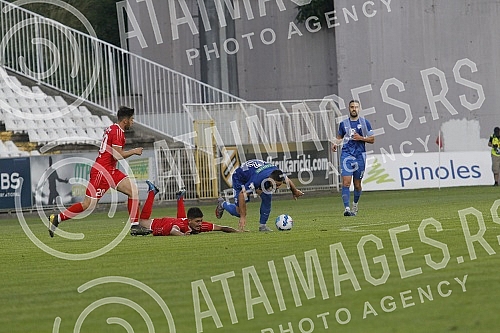 In the first match of the barrage to fill the Linglong Tire of the Serbian Super League, New Belgrade's IMT competed with the team from Novi Pazar at the FC Cukaricki stadium.Novobeogradski IMT je u prvom mecu baraza za popunu Linglong Tire Super l