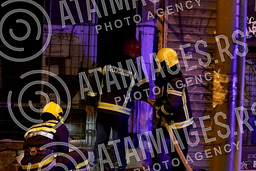 Fire on Savska Street.Pozar u Savskoj ulici.