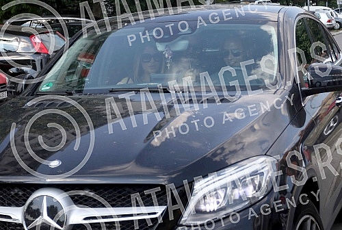 Baptism of the daughter Tara, of singing pair - Ana Nikolic and Stefan Djuric - Rasta.Krstenje cerke Tare pevackog para Ane Nikolic i Stefana Djurica Raste.