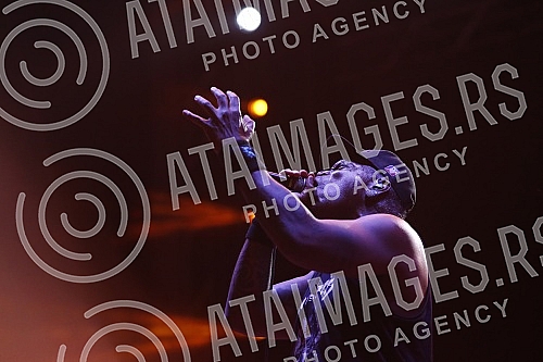 Performance of the Brazilian heavy metal band Sepultura on the Main Stage of the Exit festival.Nastup brazilskog hevi metal bend Sepultura na Glavnoj bini Exit festivala.