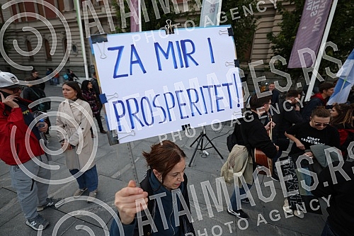 Protest of Russian emigrants against the mobilization that is being carried out in Russia, and at the invitation of the Russian movement 