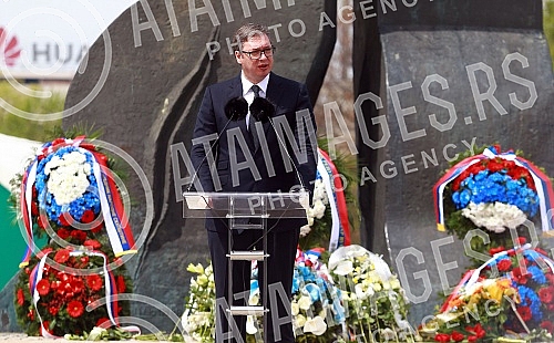 A state ceremony dedicated to the National Day of Remembrance of the Republic of Serbia for the victims of the Holocaust, genocide and other victims of fascism was held on the Coast of Jasenovac Victims.
Drzavna ceremonija posvecena obelezavanju nac A state ceremony dedicated to the National Day of Remembrance of the Republic of Serbia for the victims of the Holocaust, genocide and other victims of fascism was held on the Coast of Jasenovac Victims.
Drzavna ceremonija posvecena obelezavanju nac