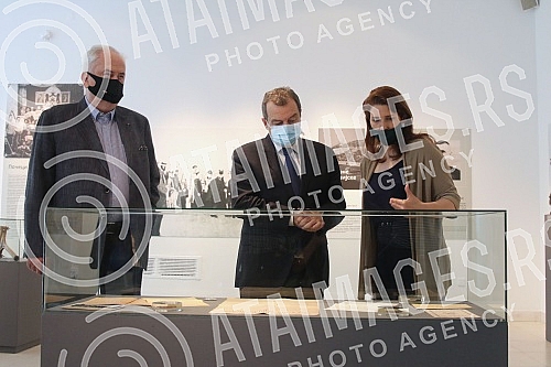 The President of the National assembly of the Republic of Serbia, Ivica Dacic, visited the exhibition 