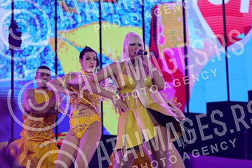 Concert of Dara Bubamara (Rada Adzic) held in Stark arena.Koncert Dare Bubamare (Rada Adzic) u Stark areni. 