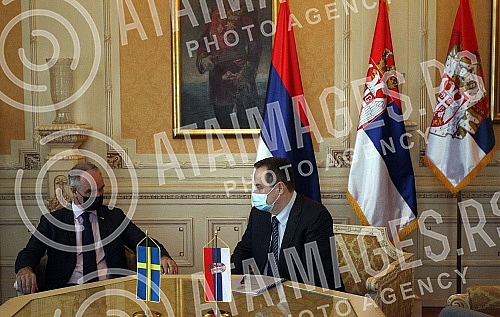 President of the Assembly of Serbia Ivica Dacic met with the Ambassador of Sweden Jan Lundin.Predsednik Skupstine Srbije Ivica Dacic sastao se sa ambasadorom Svedske Janom Lundinom. 