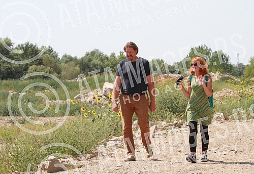 The press conference of the co-chair of the European Green Party and MEP of the Greens / EFA Thomas Weiss, Iva Markovic from the Right to Water Initiative and the representative of the association Bela caplja 1165 Ana Dzakic was held at the location 