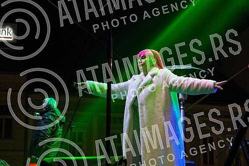 New Year's Eve at King Milan Square in Nis.Docek Nove godine na Trgu kralja Milana u Nisu.