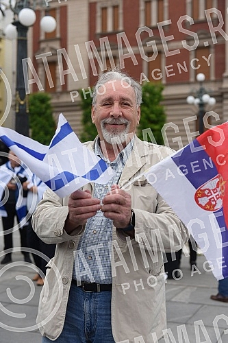 The Jewish community of Zemun held a rally 