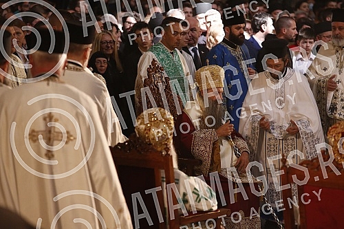 His Holiness Patriarch of Serbia Mr. Porfirije and His Beatitude Archbishop of Ohrid and Macedonia Mr. Stefan, together with all the hierarchs of the Serbian Orthodox Church and the Macedonian Orthodox Church - Ohrid Archbishopric, served the Holy Hi