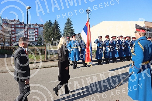Wreaths were laid at the central memorial to the fallen members of the Republika Srpska MUP in Banja Luka today as part of the celebration of the baptism of the MUP of the Assembly of the Holy Archangel Michael - Arandjelovdan.Kod centralnog spomen