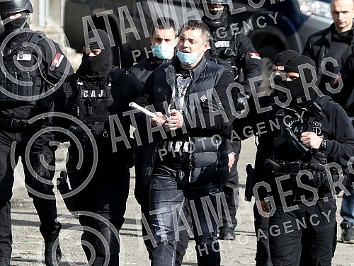 As part of the investigation after the arrest of the organized criminal group, Veljko Beluvuk, known as Velja Nevolja, was brought to the stadium of the Partizan Football Club accompanied by the police. As part of the investigation after the arrest of the organized criminal group, Veljko Beluvuk, known as Velja Nevolja, was brought to the stadium of the Partizan Football Club accompanied by the police.