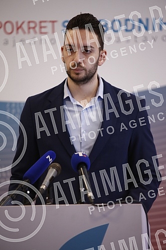 A press conference was held in the premises of the Free Citizens' Movement, at which PSG leader Pavle Grbovic spoke about 