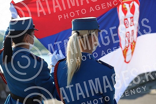 The two-day celebration of the Day of Victory over Fascism in the Second World War - May 9, began with the firing of honorary platoons of the Serbian Army from the Sava Terrace on Kalemegdan.Dvodnevno obelezavanja Dana pobede nad fasizmom u Drugom 