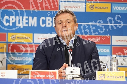 Press conference of the selector of the A team of the Serbian national football team Dragan Stojkovic on the occasion of the announcement of the list of players he is counting on in the upcoming two matches (Qatar, friendly, November 11 Rajko Mitic S