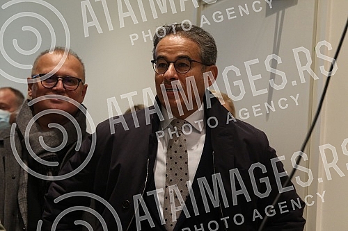 The President of Serbia Aleksandar Vucic and the President of the company 