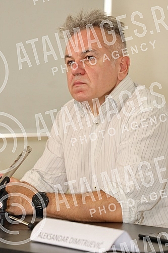 The press conference regarding the announcement of the broadcast of the TV series 