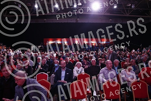 The Socialist Party of Serbia held a pre-election rally at the BelExpo Center, which was attended by SPS President Ivica Dacic, among other SPS officials. Socijalisticka partije Srbije odrzala je predizborni skup u BelExpo Centru na kojem je pored 