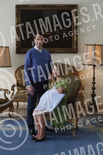 His Royal Highness Prince Philip Karadjordjevic and Danica Karadjordjevic with his son Stefan at the White Palace.Njegovo Kraljevsko Visocanstvo Princ Filip Karadjordjevic i Danica Karadjordjevic sa sinom Stefanom na Belom dvoru.