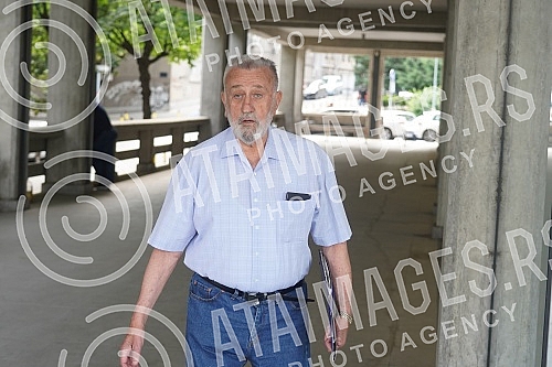 Lawyer Branislav Tapuskovic is coming to the Palace of Justice. Lawyer Branislav Tapuskovic is coming to the Palace of Justice.