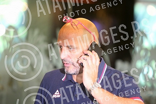 Press conference on the departure of the senior men's national team of Serbia to the World Cup in China.
Konferencija za medije u hotelu Crown Plaza povodom odlaska seniorske muske reprezentacije Srbije na Svetsko prvenstvo u Kinu. Press conference on the departure of the senior men's national team of Serbia to the World Cup in China.
Konferencija za medije u hotelu Crown Plaza povodom odlaska seniorske muske reprezentacije Srbije na Svetsko prvenstvo u Kinu.