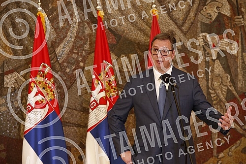 The President of the Republic of Serbia, Aleksandar Vucic, attended the ceremony of awarding employment contracts to the most successful graduates of all medical faculties and secondary medical schools in Serbia.
Predsednik Republike Srbije Aleksand The President of the Republic of Serbia, Aleksandar Vucic, attended the ceremony of awarding employment contracts to the most successful graduates of all medical faculties and secondary medical schools in Serbia.
Predsednik Republike Srbije Aleksand