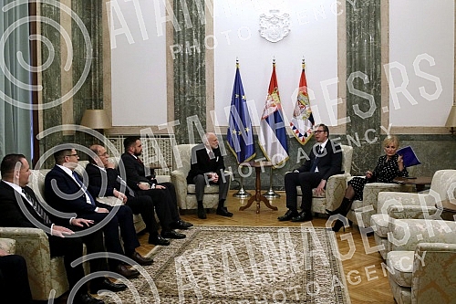 Representatives of the Sajkaska Development Center presented the President of Serbia, Aleksandar Vucic, with the Grand Cross of the leader George Stratimirovic, and this high recognition, named after the commander of the Serbian military forces durin