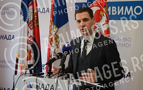 The Serbian coalition NADA, consisting of DSS, POKS and 25 citizens' associations, held a press conference at which the DSS president and presidential candidate of the Serbian NADA coalition Milos Jovanovic spoke about the situation in Ukraine and Se