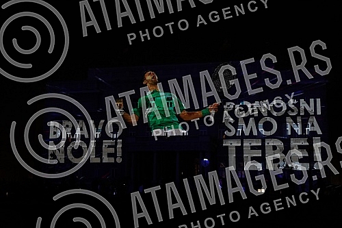 As of today, March 8, Novak Djokovic is officially the best tennis player in the world of all time, and in honor of that, a projection of footage with his best moves in his career so far will be shown on the facade of the Belgrade City Assembly build