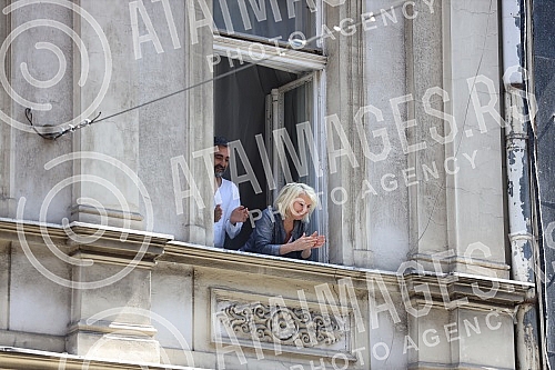 As a gift to the citizens, on the occasion of the Serbian Army Day, the Representative Orchestra of the Guard and the Art Ensemble of the Ministry of Defense As a gift to the citizens, on the occasion of the Serbian Army Day, the Representative Orchestra of the Guard and the Art Ensemble of the Ministry of Defense