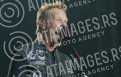 Concert of American heavy metal band - Metallica held in Usce.Koncert americkog hevi metal benda - Metalika (Metallica) odrzan na Uscu.