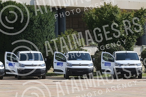 The President of the Republic of Serbia, Aleksandar Vucic, attended the handover of 26 specialized vehicles for the transport of vaccines and medical personnel procured with IPA 2020 funds through the EU Local Development Project (EU PRO PLUS), imple