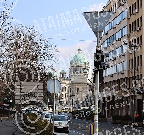 View of Belgrade during the first day of the weekend in which, according to the decision of the Government of Serbia from Friday at 21.00 to Monday at 06.00 in Serbia can only work grocery stores, some service activities (tailor, glass cutter, carpen