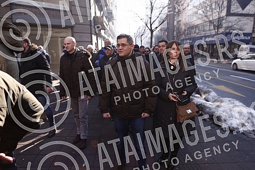 On the fourth anniversary of the murder of Oliver Ivanovic, citizens and opposition leaders gathered in front of the Presidency of the Republic of Serbia, and then went for a walk along the route to the Church of St. Mark under the slogan 