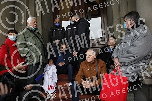 In front of the Belgrade City Assembly, the Movement for Reversal In front of the Belgrade City Assembly, the Movement for Reversal