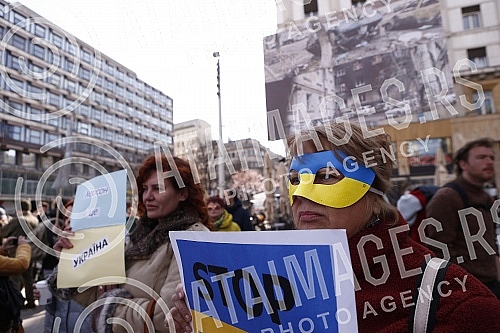 A rally in support of Ukraine and against the dictatorship in Russia and Belarus was held on the Republic Square, organized by an informal group of the Russian, Ukrainian and Belarusian diasporas.
Na Trgu Republike odrzan je skup podrske Ukrajini i A rally in support of Ukraine and against the dictatorship in Russia and Belarus was held on the Republic Square, organized by an informal group of the Russian, Ukrainian and Belarusian diasporas.
Na Trgu Republike odrzan je skup podrske Ukrajini i