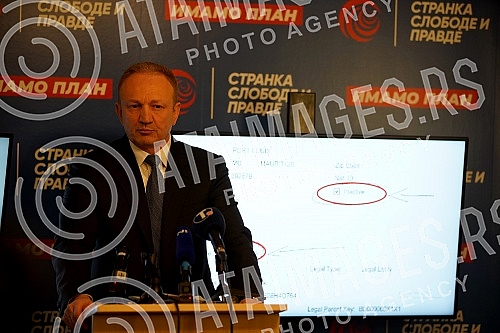 The president of the Freedom and justice party, Dragan Djilas, held a press conference at the SPP headquarters.Predsednik Stranke slobode i pravde Dragan Djilas odrzao je konferenciju za novinare u sedistu SSP-a