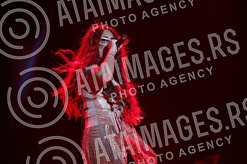 Performance of Senidah at the Exit festival on the Main Stage.Nastup Senidah na Exit festivalu na Glavnoj bini.