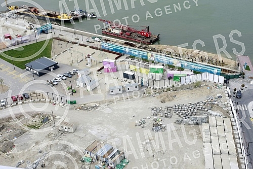President of Republic of Serbia visit Belgrade Waterfront.Predsednik Republike Srbije Aleksandar Vucic posetio radove na Beogradu na vodi.