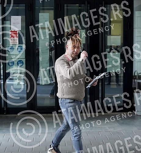 Stefan Djuric Rasta is leaving the court after reaching an agreement in the First Basic Court in Belgrade on admitting guilt for illegal possession of drugs, which he concluded with the Belgrade Higher Public Prosecutor's Office, and was sentenced to Stefan Djuric Rasta is leaving the court after reaching an agreement in the First Basic Court in Belgrade on admitting guilt for illegal possession of drugs, which he concluded with the Belgrade Higher Public Prosecutor's Office, and was sentenced to
