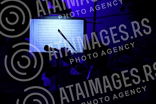 The concert of the chamber ensemble of 13 strings and Denis Shapovalov (cello and electric cello) as part of the 53rd edition of BEMUS was held in the great hall of Kolarac's endowment, and Shapovalov performed a program - 