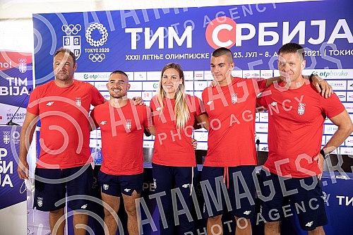 A press conference of the Serbian kayak national team was held at Nikola Tesla Airport before leaving for Tokyo for the Olympic Games.Na aerodromu Nikola Tesla odrzana je konferencija za medije kajakaske reprezentacije Srbije pred polazak u Tokio n