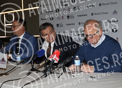 The Chess Federation of Serbia organized a gathering with the media at the Crowne Plaza Hotel on the occasion of the signing of the Agreement on the organization of the FIDE Grand Prix tournament in Belgrade, which will be held from February 28 to Ma