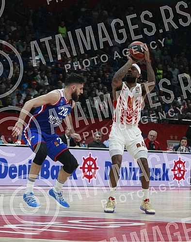 Match of Round 22 of Euroleague between BC Crvena zvezda vs BC Anadolu Efes Istanbul.Utakmica 22. kola Evrolige izmedju KK Crvena zvezda i KK Anadolu Efes.