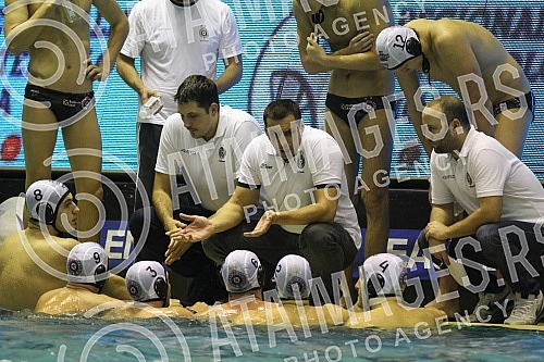 Utakmica osmog (8.) kola Regionalne Triglav Lige u vaterpolu odigrana na bazenu SRC Banjica izmedju VK Partizan Raiffeisen (Beograd/Srbija) i PVK Jadran Carine (Herceg Novi/Montenegro). Utakmica osmog (8.) kola Regionalne Triglav Lige u vaterpolu odigrana na bazenu SRC Banjica izmedju VK Partizan Raiffeisen (Beograd/Srbija) i PVK Jadran Carine (Herceg Novi/Montenegro).